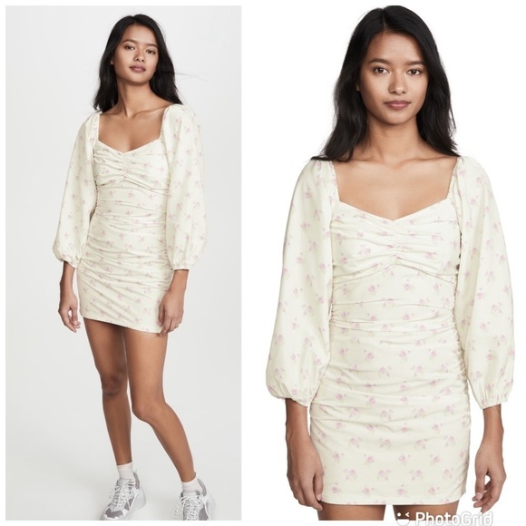 Sandy Liang Pump Dress In Tablecloth Cream NWT! - Picture 2 of 12